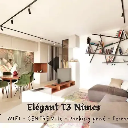 L'Elegant T3Nimes Parking-Centre Ville Exterior photo