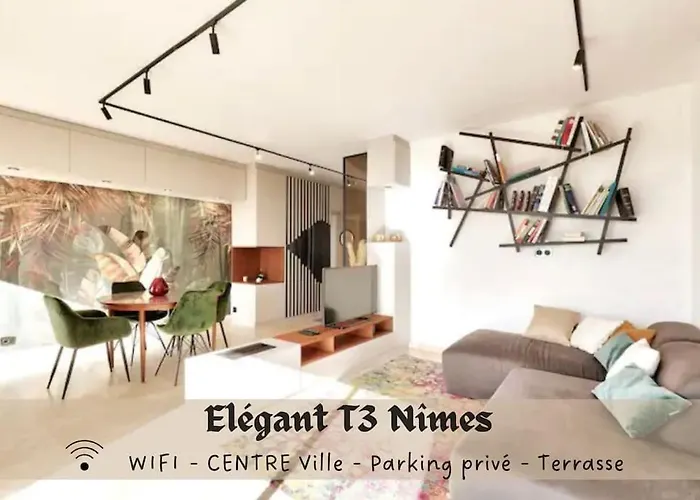 L\'Elegant T3Nimes Parking-Centre Ville